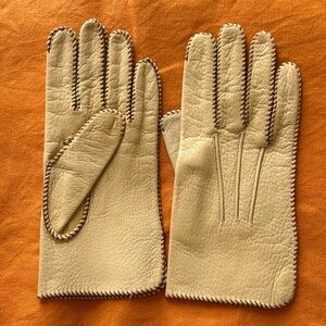 Vintage buck skin gloves